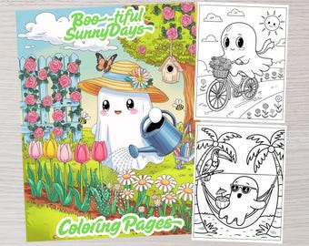 Coloriages fantômes | Spooky Sunny Days (téléchargement numérique)