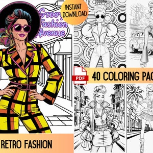 Retro coloring pages, Coloring for adults, Groovy coloring page, Adult coloring pages, Hippie coloring book, Retro coloring books