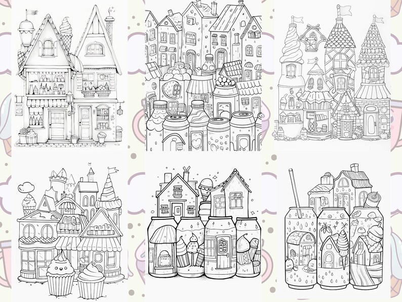 Cute coloring pages
Adult coloring
Kawaii coloring
coloring therapy
cupcake coloring
Sweets coloring
Kawaii house
ice cream coloring
fantasy coloring
food coloring pages
colouring book
tiny houses coloring
storefronts coloring