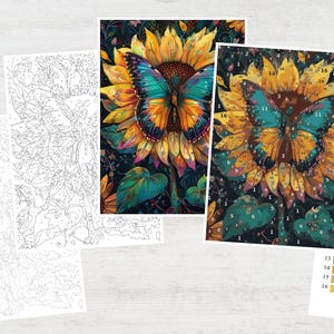 butterfly color
color by number
color by number pdf
color by number png
printable coloring
adult coloring book
digital coloring
easy coloring art
coloring by number
floral butterfly
paint by numbers
by number procreate
large number color