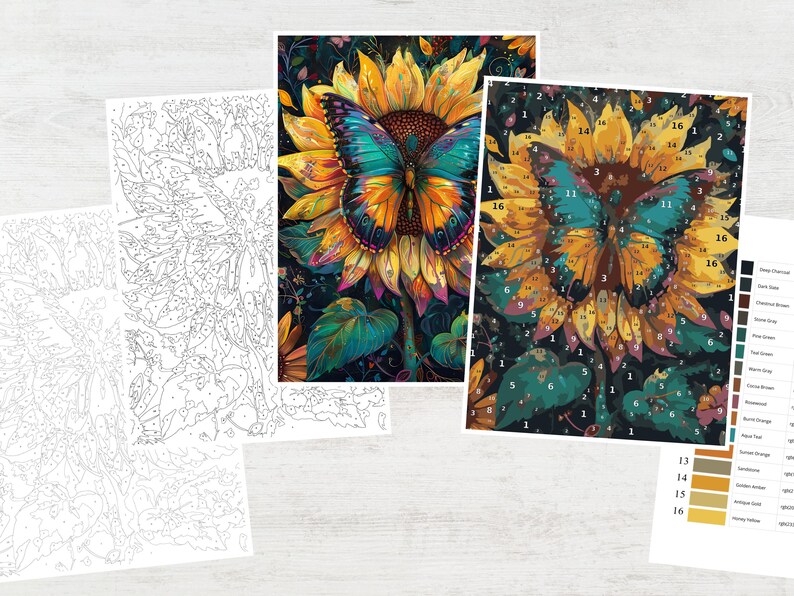 butterfly color
color by number
color by number pdf
color by number png
printable coloring
adult coloring book
digital coloring
easy coloring art
coloring by number
floral butterfly
paint by numbers
by number procreate
large number color