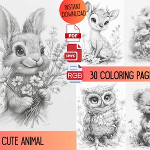 Cute animal coloring book, Coloring pages, Cute animal coloring, Coloring for adults, Cute coloring pages, Animal coloring pages, Pdf