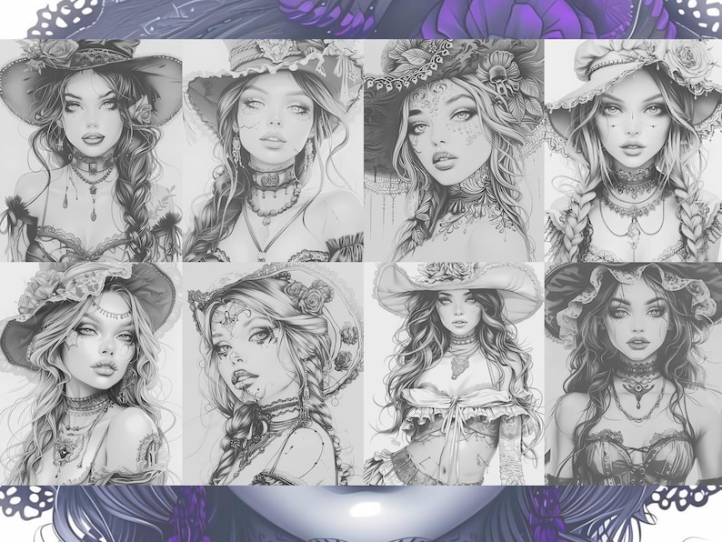 Goth coloring page
Gothic coloring
Halloween coloring
Adult coloring pages
Grayscale coloring
Gothic women
Gothic make up
beauty coloring page
gothic coloring page
gothic girl coloring
coloring for adults
fantasy coloring
dark girls