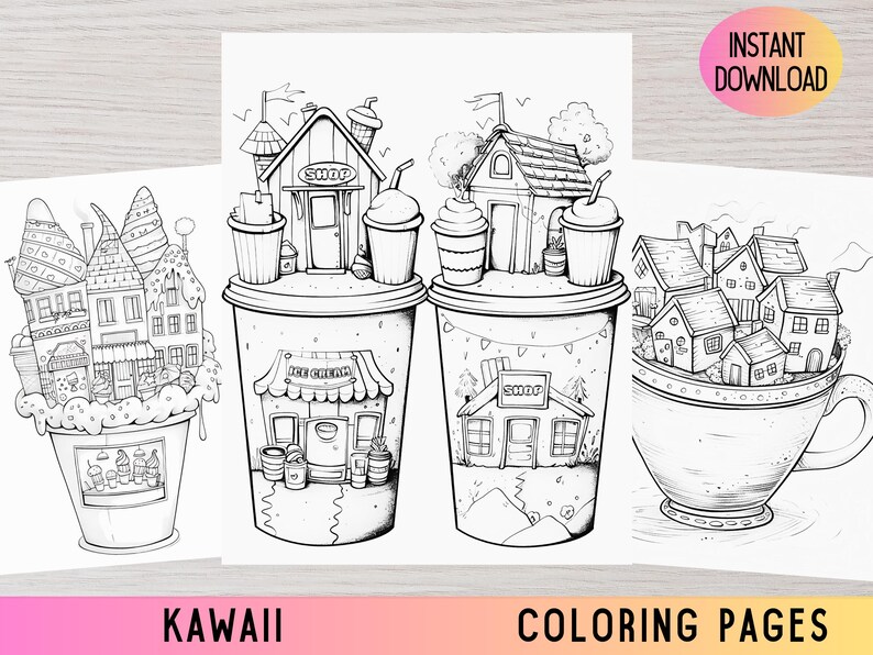 Cute coloring pages
Adult coloring
Kawaii coloring
coloring therapy
cupcake coloring
Sweets coloring
Kawaii house
ice cream coloring
fantasy coloring
food coloring pages
colouring book
tiny houses coloring
storefronts coloring