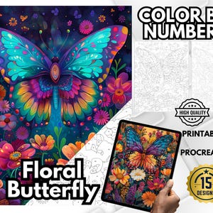 butterfly color
color by number
color by number pdf
color by number png
printable coloring
adult coloring book
digital coloring
easy coloring art
coloring by number
floral butterfly
paint by numbers
by number procreate
large number color