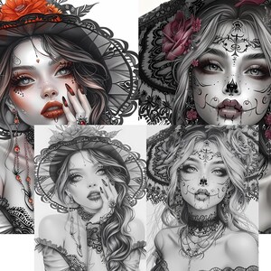 Goth coloring page
Gothic coloring
Halloween coloring
Adult coloring pages
Grayscale coloring
Gothic women
Gothic make up
beauty coloring page
gothic coloring page
gothic girl coloring
coloring for adults
fantasy coloring
dark girls