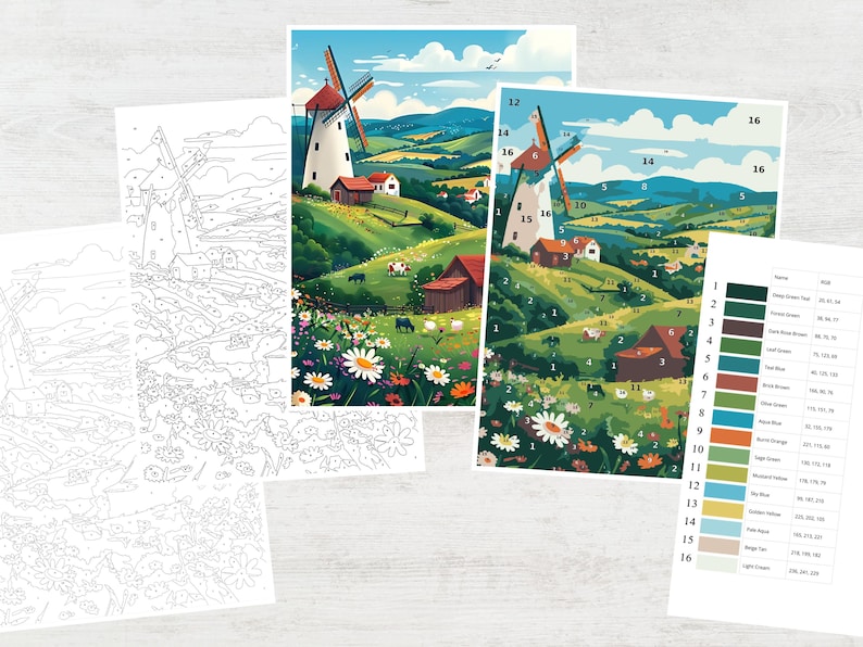 color by number pdf
coloring for adults
relaxing color book
easy color by number
coloring book pages
landscape color pdf
color by num adult
scenery coloring pdf
color by num relax
Color by Numbers
Paint by Numbers
coloring by number
Procreate Coloring