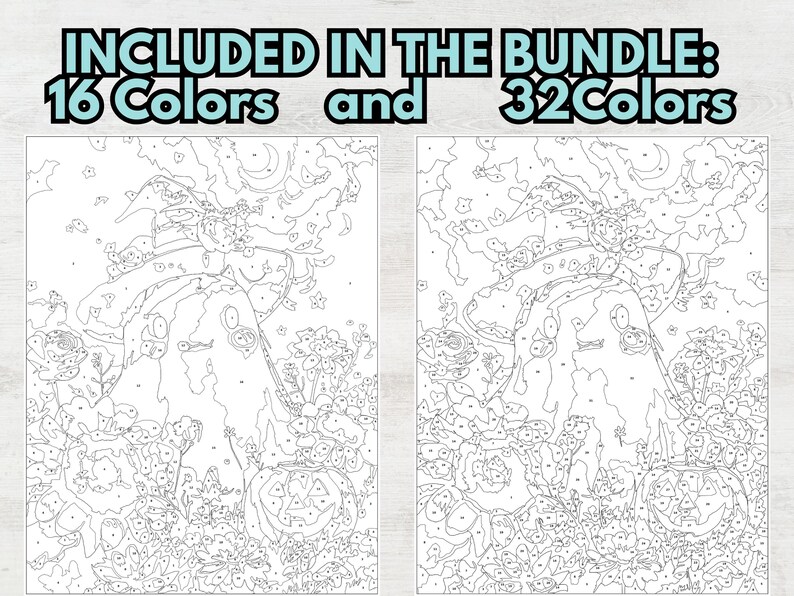 halloween coloring
cute halloween book
color by number pdf
printable coloring
digital coloring
relaxing coloring
adult coloring
kids coloring book
easy color by number
spooky coloring
instant download
procreate coloring
spooky cutie pages