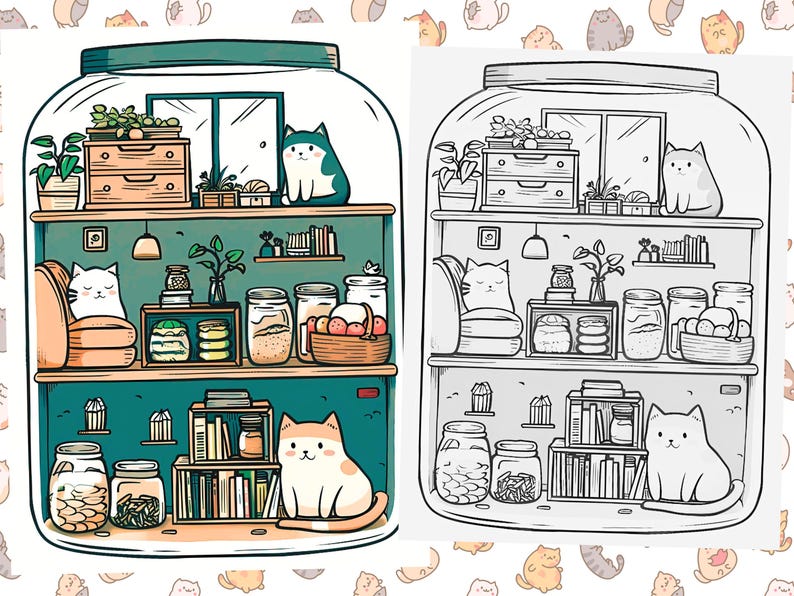 Kawaii cat coloring
Cat coloring page
Coloring kawaii
Kawaii cat book
in the jar coloring
Cute cat coloring
Kawaii pages
Relax coloring
Kawaii coloring
Cat coloring
Jar coloring
Fantasy cats
Color for adults