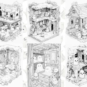 Ghost coloring pages
Ghost colouring
Spooky coloring
adult coloring pages
Halloween coloring
Printable ghost
pocket room
hounted house
kawaii gost
cute ghost coloring
spooky fun
halloween printable
isometric room