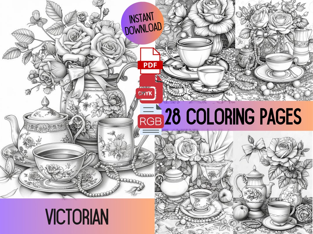Victorian Coloring, Adult Coloring, Victorian Coloring Books, Bows ...