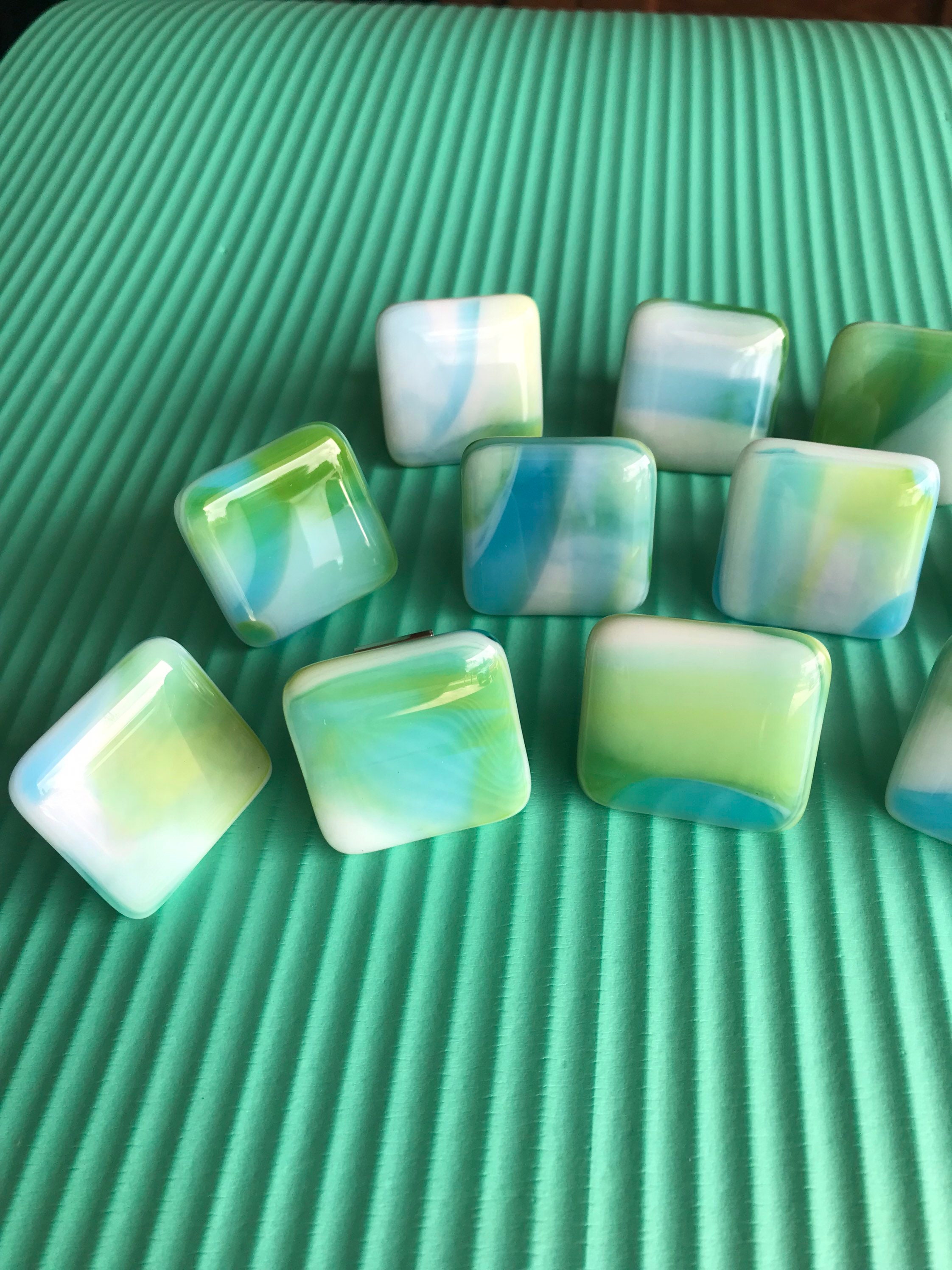 Fused Glass Knobs With Hardware Furniture Knob Etsy