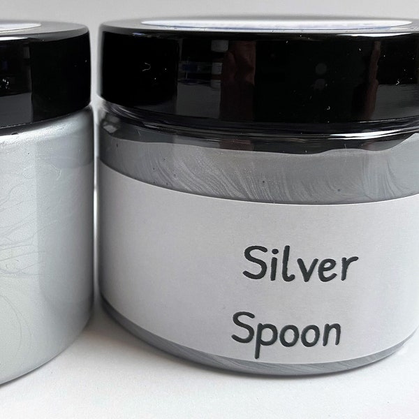 Silver Spoon Metallic - Pour'age Posse Paint 5 ounce