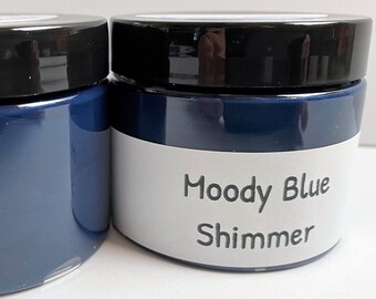DISCONTINUED - Moody Blue Shimmer - Pour'age Posse Paint 5 ounce