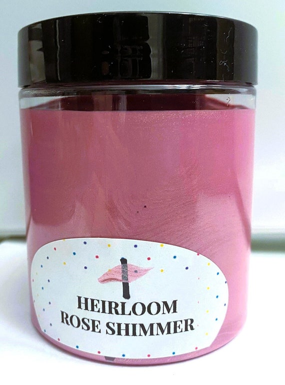 Heirloom Rose Shimmer Pourage Posse Paint 8 Ounce Jar 