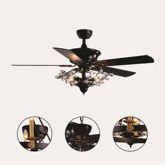 ETESIOS 6052W Ventilatore da soffitto bianco con pale reversibili