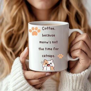 Coffee Mug For Cat Lovers, Cat Owner Mug,Fluffy Cat,Mug For Pet Lover,funny cat mug, cute cats mug zdjęcie 1