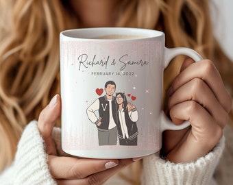 Personalized Couples Mug- Mug for anniversaries- mug for her-mug for girlfriend-mug-cute couples mug