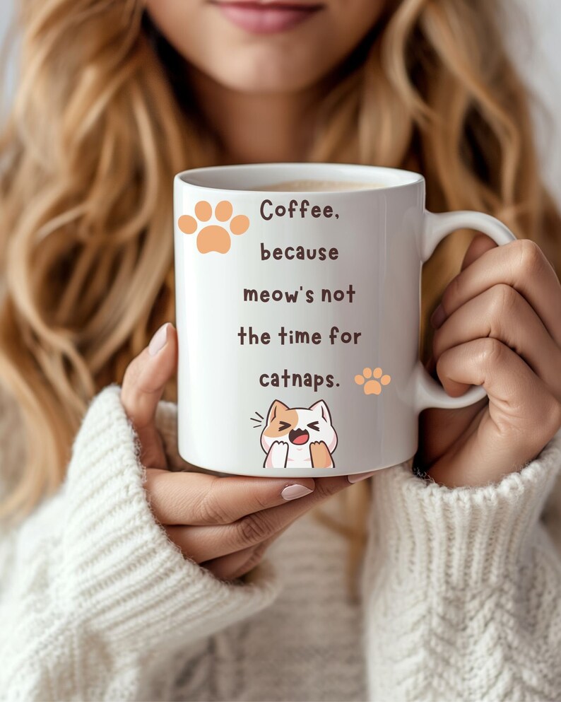 Coffee Mug For Cat Lovers, Cat Owner Mug,Fluffy Cat,Mug For Pet Lover,funny cat mug, cute cats mug zdjęcie 1