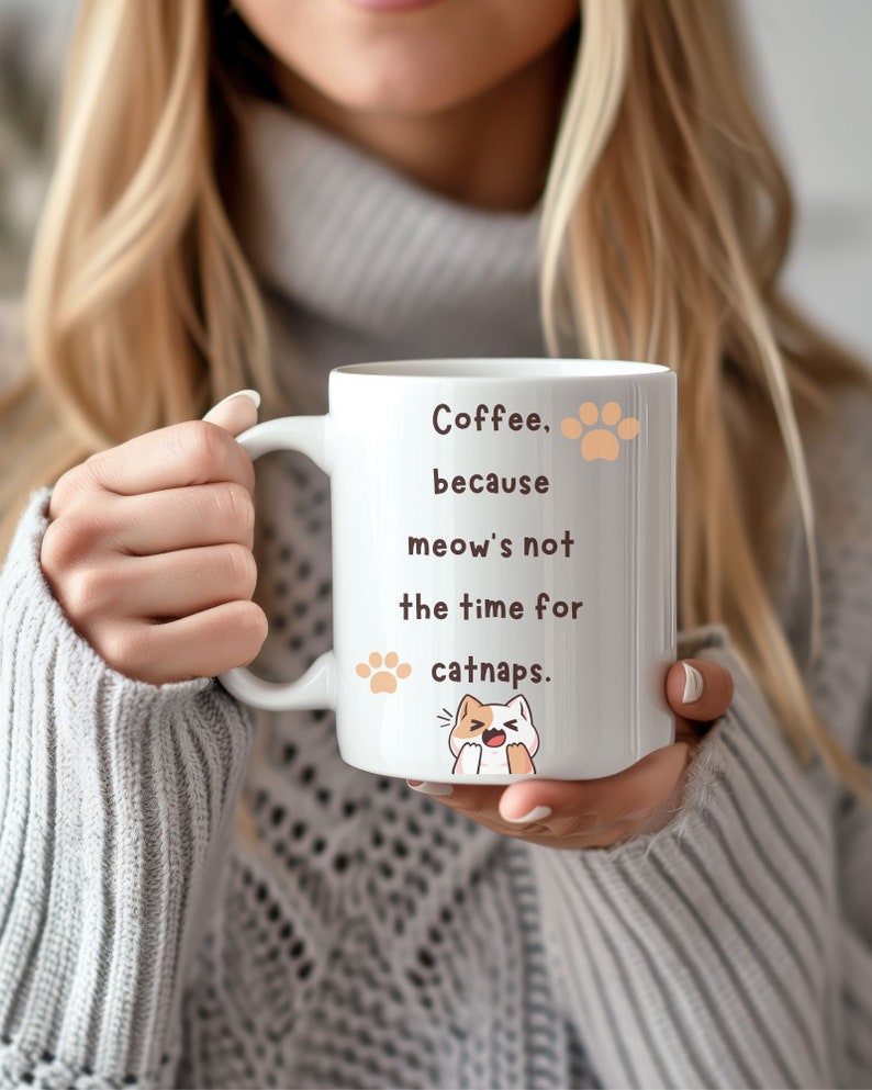 Coffee Mug For Cat Lovers, Cat Owner Mug,Fluffy Cat,Mug For Pet Lover,funny cat mug, cute cats mug zdjęcie 3