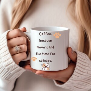 Coffee Mug For Cat Lovers, Cat Owner Mug,Fluffy Cat,Mug For Pet Lover,funny cat mug, cute cats mug zdjęcie 2