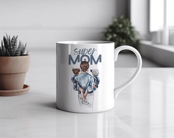 super mom mug , mug for mom , mug for friends , funny mug , mug for her , gifts