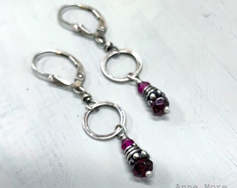 Garnet Earrings by Anne More Jewelry