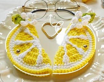 CROCHET Lemon Glasses Pouch pattern in English