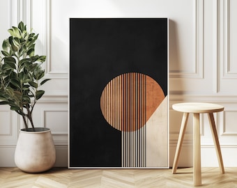 Mid Century Modern Art Print: Wabi Sabi Minimalist Home Decor
