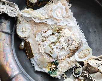 Cours en ligne Shabby Chic, veuillez lire la description, cours de collier à point lent, broderie vintage DIY