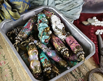 Online Perlenklasse Boho Beads, bitte Beschreibung lesen, junk journal jewelry