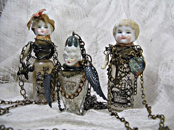 Online class Altered Art Bottle Necklaces, PLEASE read description, diy, online jewelry workshop, course