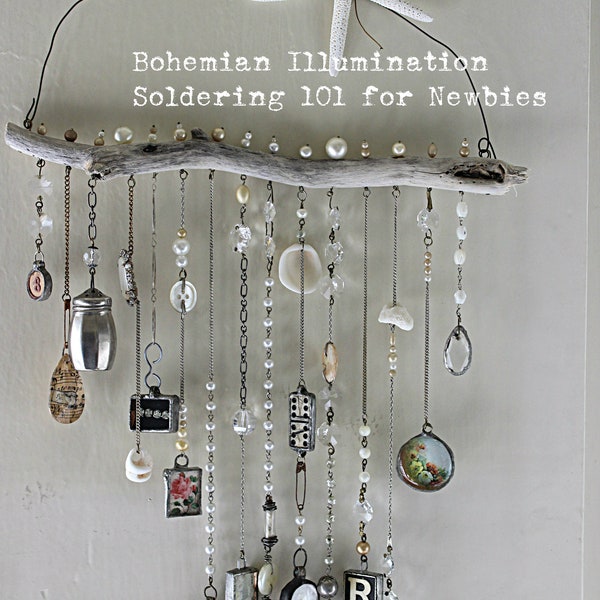 Online class Soldering 101 Bohemian Illumination, PLEASE read full description, soldering for newbies, Online workshop, jewelry, soft solder