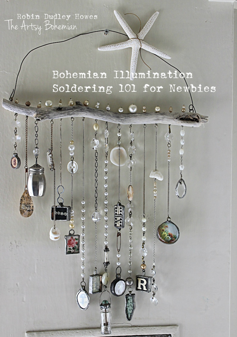 Online class Soldering 101 Bohemian Illumination, PLEASE read full description, soldering for newbies, Online workshop, jewelry, soft solder image 1