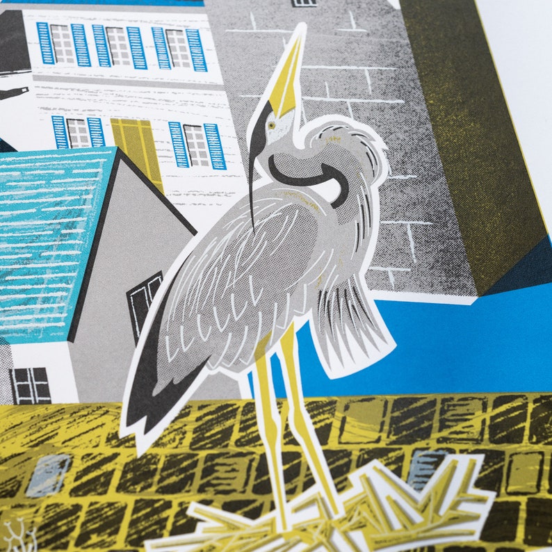 Rooftops of St. Ives, seven colour limited edition screenprint image 3