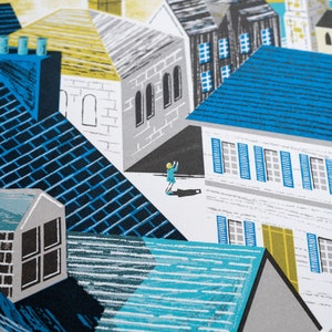 Die Dächer von St. Ives, siebenfarbiger Siebdruck in limitierter Auflage Bild 4