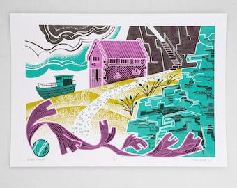 Boat House limited edition hand pulled screen print