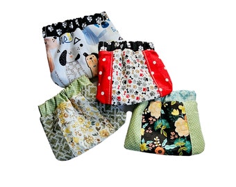 Dog Treat Pouch, Coin Purse, Accessories Bag, Change Purse, Snap Open, Lined Cotton