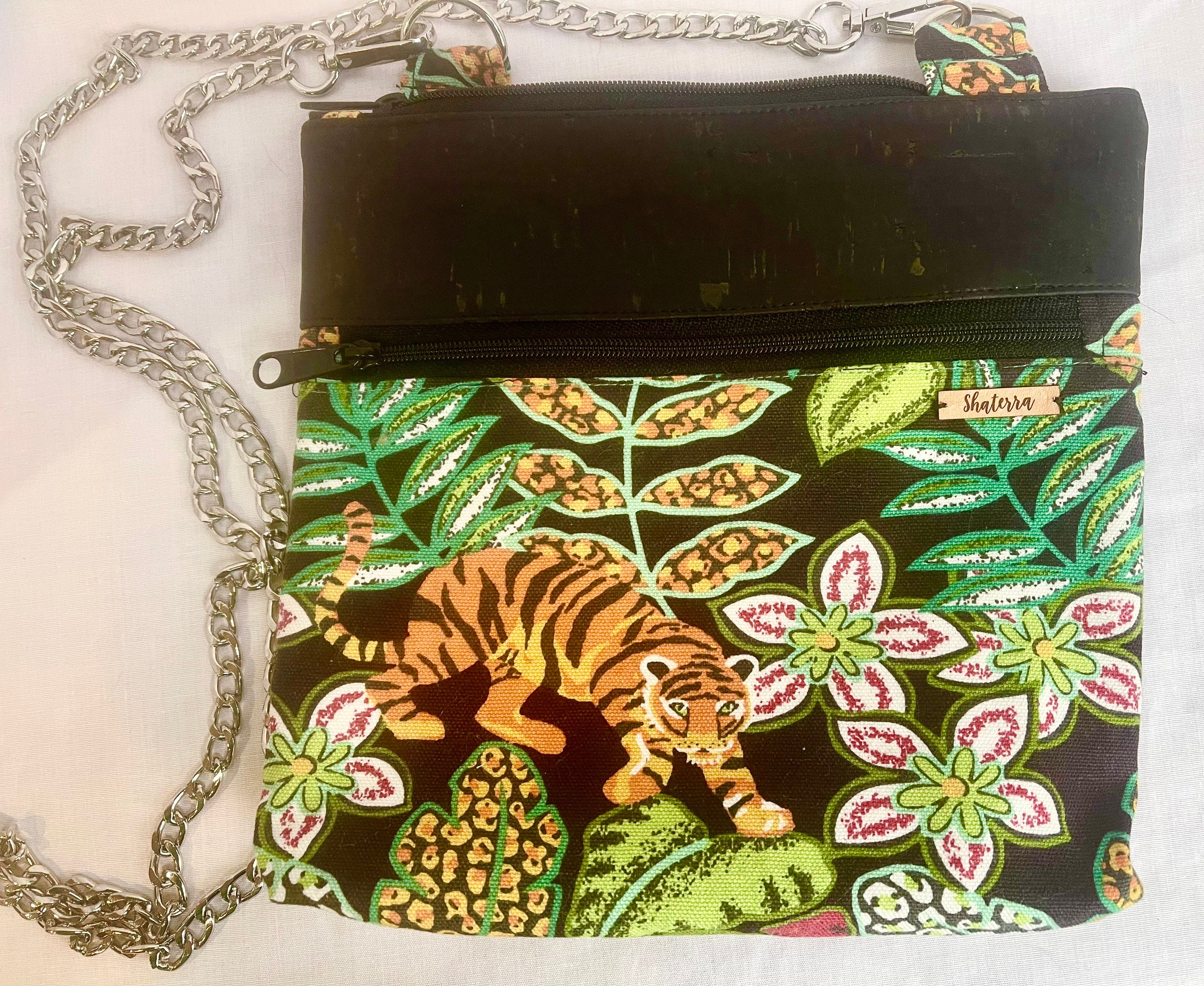 Jaguar Jungle Crossbody Purse Cork Cell Phone Bag Eco Friendly Etsy