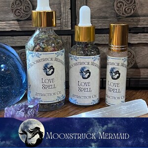 LOVE SPELL Attraction Oil, Ritual Oil, Manifestation Oil, Spell Oil, Beauty Oil, Love Oil, Magic Oil, Magick Oil, Anointing Oil