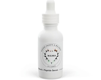 M.G.W.A. Retinol & Peptide Serum: Firm + Restore for Younger-Looking Skin (Vegan + Cruelty-Free)