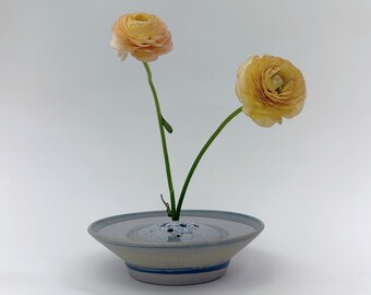 Hand Thrown Ceramic Ikebana Vase,  Ikebana Container,  Ikebana Bowl, Japanese Floral Arrangement