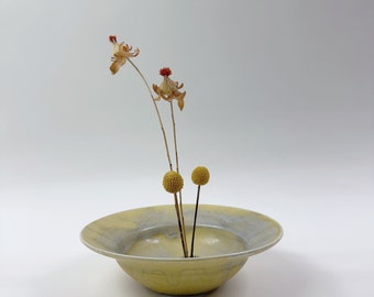Hand Thrown Ceramic Ikebana Vase, Ikebana Container, Ikebana Bowl, Japanese Floral Arrangement