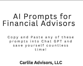 AI Prompts for Financial Advisors