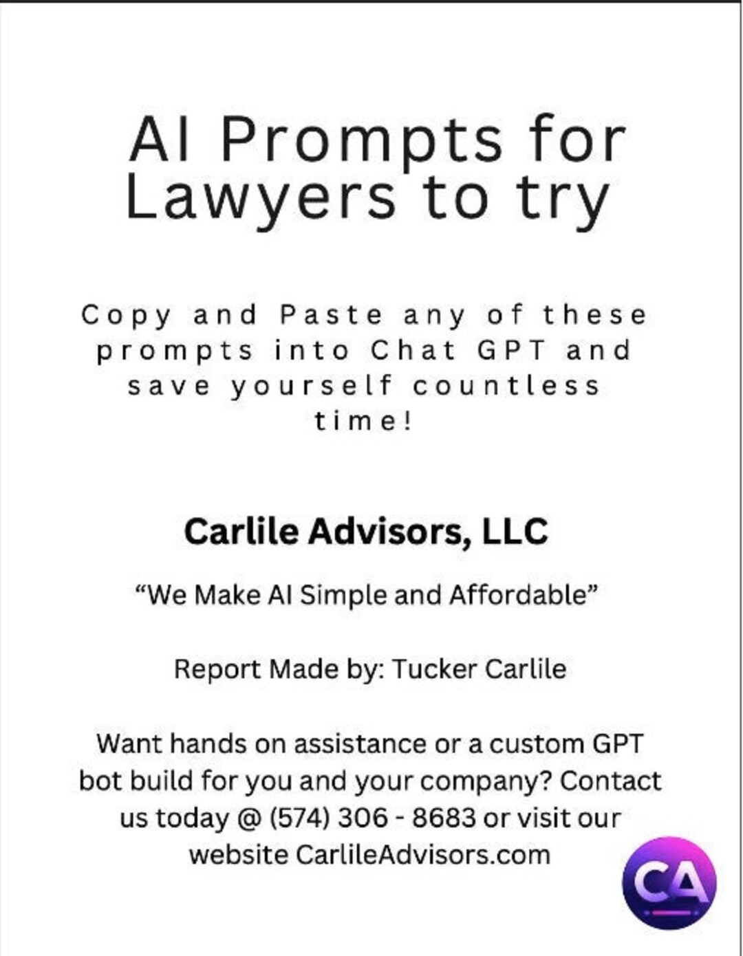 Ai Prompts for Lawyers - Etsy