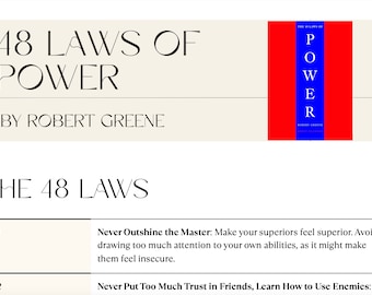 48 Laws of Power Summary