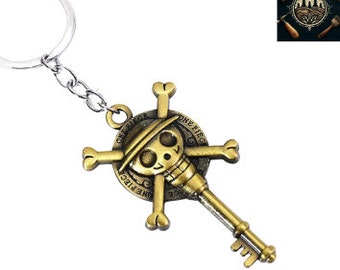 One Piece Keychain - Vibrant acrylic animated keychain, perfect collectible gift for One Piece fans, durable manga-themed accessory