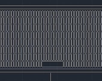Plik do cięcia laserowego rusztu do grilla ze stali, możliwość dostosowania projektu (DXF, DWG)