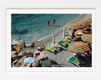 Cinque Terre Beach Print – Italian Summer Coastal Art