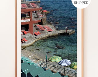 Capri Italy Art Print, Marina Piccola Beach, Italian Summer
